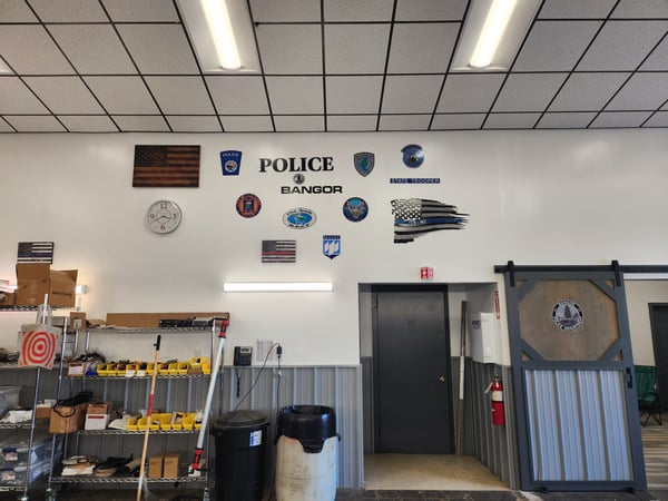 wall decals inside auto shop