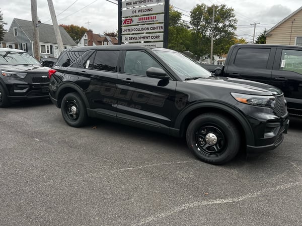 black SUV police vehicle